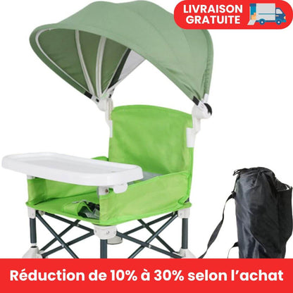 Chaise haute bébé compact I Compact baby high chair™ de Bébé Euphorique - Bébé Euphorique