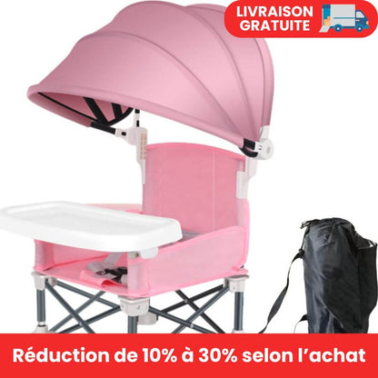 Chaise haute bébé compact I Compact baby high chair™ de Bébé Euphorique - Bébé Euphorique