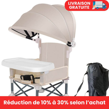 Chaise haute bébé compact I Compact baby high chair™ de Bébé Euphorique - Bébé Euphorique