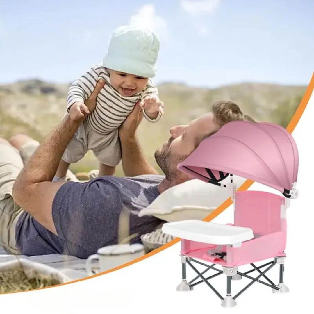 Chaise haute bébé compact I Compact baby high chair™ de Bébé Euphorique - Bébé Euphorique