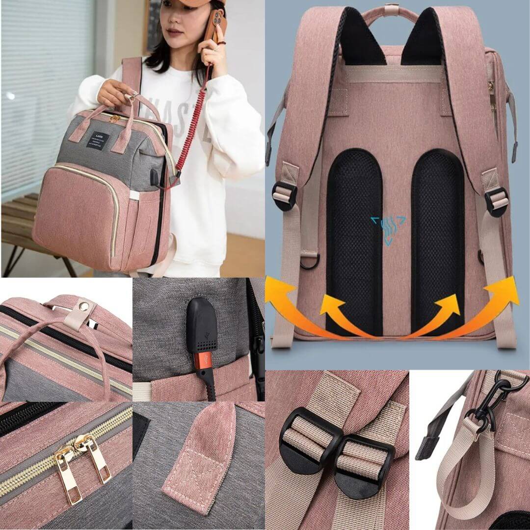 Sac à langer I Backpack diaper bag ™ de Bébé Euphorique - Bébé Euphorique