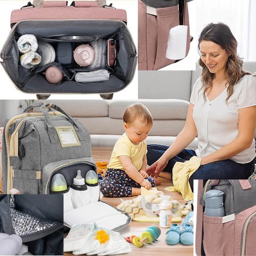 Sac à langer I Backpack diaper bag ™ de Bébé Euphorique - Bébé Euphorique